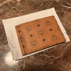 NWT AUTHENTIC MCM Money Clip Wallet in Visetos Original